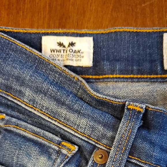 Lucky Brand Brooke‎ Skinny Ankle White Oak Denim Selvedge Jeans  Size 0/25 - Picture 5 of 16